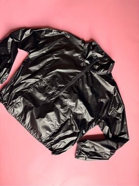 Under Armour Half Zip Windbreaker Jacket Black Lightweight Pullover